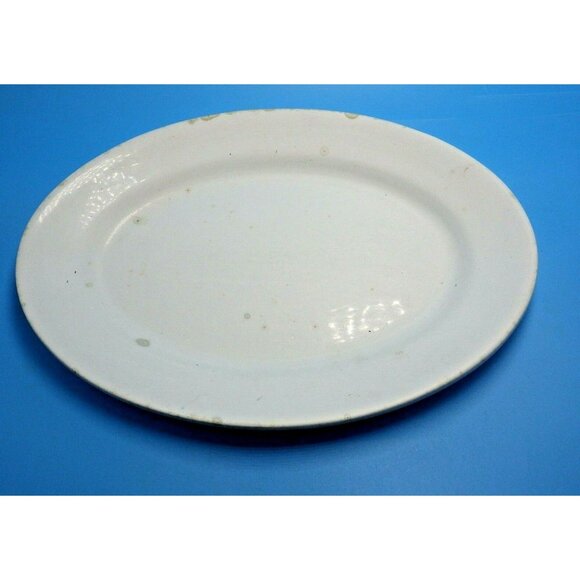 J & G Meakin Iron Stone China White Platter Dish Hanley England Farmhouse - Picture 1 of 9